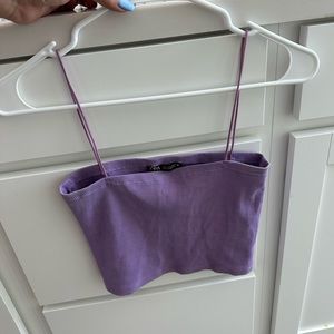 Cute lavender zara crop top